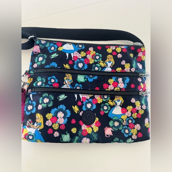 Kipling X Disney Alice In Wonderland Printed Alvar Crossbody Bag - Picture 2 of 15